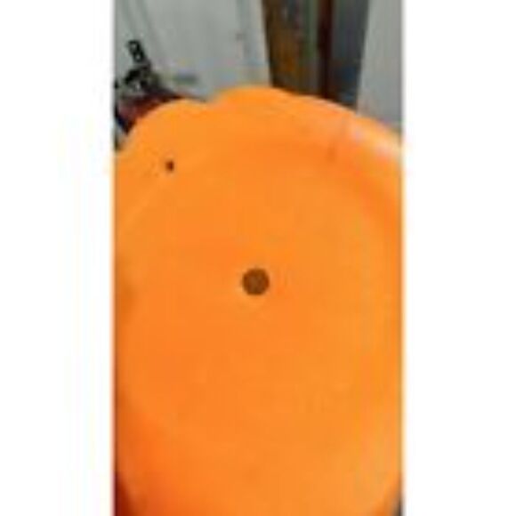 Vintage Halloween Plastic Jack O' Lantern Pumpkin Large Blow Mold 24" tall Works - Picture 3 of 4